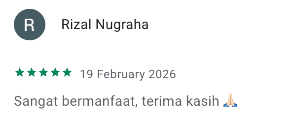 Cuplikan ulasan pengguna Google Play nomor 7 untuk Zikir Indonesia